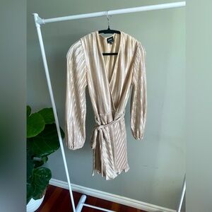 Bardot Gold Long Sleeve Dress US 6